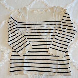 3/4 Sleeve Boatneck Sweater